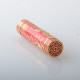 Mechanical Mod + RDA Atomizer Gold + Red, 1 x 18650, 24mm Diameter