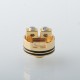 Mechanical Mod + RDA Atomizer Gold + Red, 1 x 18650, 24mm Diameter