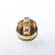 Mechanical Mod + RDA Atomizer Gold + Red, 1 x 18650, 24mm Diameter