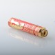 Mechanical Mod + RDA Atomizer Gold + Red, 1 x 18650, 24mm Diameter