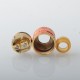 Mechanical Mod + RDA Atomizer Gold + Red, 1 x 18650, 24mm Diameter