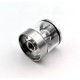 YFTK pNeumatyca Style RTA Rebuildable Tank Atomizer with 4.2ml Tank Tube - Silver, 316SS + Glass, 3.5ml, 22mm Diameter