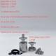 YFTK pNeumatyca Style RTA Rebuildable Tank Atomizer with 4.2ml Tank Tube - Silver, 316SS + Glass, 3.5ml, 22mm Diameter