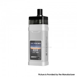[Ships from Bonded Warehouse] Authentic Smoant Pasito III 100W Pod Mod Kit - Pepper White, VW 5~100W, 2800mAh, 7ml, 0.15/ 0.2ohm