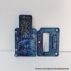 Authentic MK MODS Toxic Titanium Inner Set for BB / Billet - Light Blue, Square Button