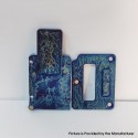 Authentic MK MODS Toxic Titanium Inner Set for BB / Billet - Light Blue, Square Button