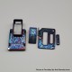 Authentic MK MODS Toxic Titanium Inner Set + Drip Tip Set for BB / Billet - Dark Blue, Square Button