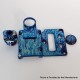 Authentic MK MODS Toxic Titanium Inner Set + Drip Tip Set for BB / Billet - Light Blue, Round Button