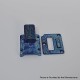 Authentic MK MODS Toxic Titanium Inner Set + Drip Tip Set for BB / Billet - Light Blue, Square Button