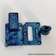 Authentic MK MODS Toxic Titanium Inner Set + Drip Tip Set for BB / Billet - Light Blue, Square Button