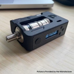 3D Print Black Knight Embedded Flash Home 80W Box Mod - Black, VW 5~80W, 1 x 18650