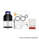 Authentic Steam Crave Aromamizer Plus V4 RDTA / RTA / RDA Atomizer - Gun Metal, 11 / 13ml, 30mm Diameter