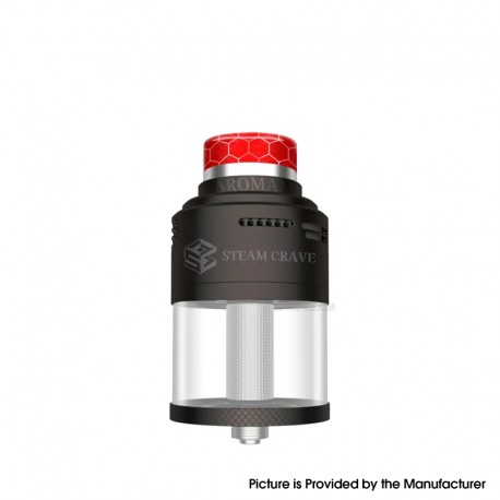 Authentic Steam Crave Aromamizer Plus V4 RDTA / RTA / RDA Atomizer - Matte Gun Metal, 11 / 13ml, 30mm Diameter