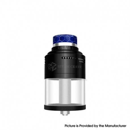 Authentic Steam Crave Aromamizer Plus V4 RDTA / RTA / RDA Atomizer - Black, 11 / 13ml, 30mm Diameter