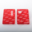 Authentic MK MODS V4 Replacement Front + Back Cover Panel Plate for dotMod dotAIO V2 Pod - Red, Acrylic (2 PCS)