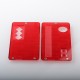 Authentic MK MODS V4 Replacement Front + Back Cover Panel Plate for dotMod dotAIO V2 Pod - Red, Acrylic (2 PCS)