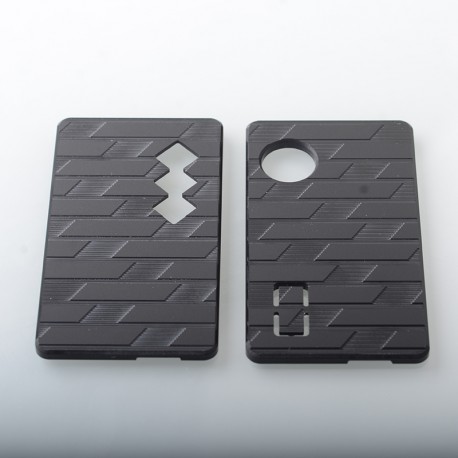 Authentic MK MODS V4 Replacement Front + Back Cover Panel Plate for dotMod dotAIO V2 Pod - Black, Acrylic (2 PCS)