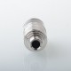 YFTK Slick Taifun GX Style RDTA Rebuildable Dripping Tank Atomizer - Silver, 316SS + Glass, 4.0ml, 23mm Diameter