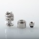 YFTK Slick Taifun GX Style RDTA Rebuildable Dripping Tank Atomizer - Silver, 316SS + Glass, 4.0ml, 23mm Diameter