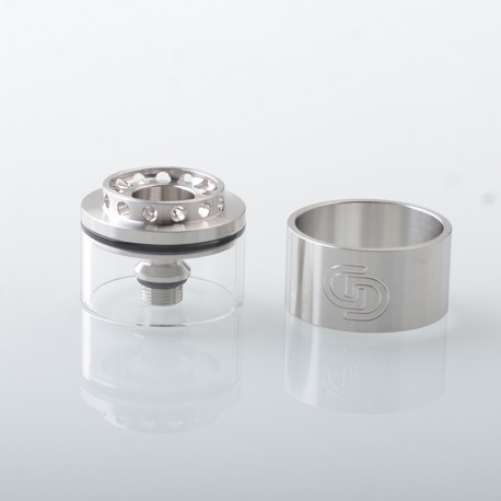 Authentic GD MODS MD-01 MTL / DL RTA Replcement Short Tank Tube - Silver, 2.5ml