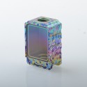 Rekavape PRC Style Boro Tank for SXK BB / Billet AIO Box Mod Kit - Rainbow Splatter, Titanium