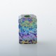 Rekavape PRC Style Boro Tank for SXK BB / Billet AIO Box Mod Kit - Rainbow Splatter, Titanium