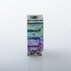 Rekavape PRC Style Boro Tank for SXK BB / Billet AIO Box Mod Kit - Rainbow Splatter, Titanium