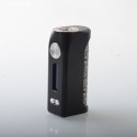 Rekavape Stratum V6S Style 60W VW Box Mod - Black, 1~60W, 1 x 18650, Aluminum + SS