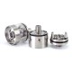 SXK pNeumatyca Style RTA Rebuildable Tank Atomizer - Silver, 316SS + Glass, 3.5ml, 22mm Diameter