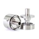 SXK pNeumatyca Style RTA Rebuildable Tank Atomizer - Silver, 316SS + Glass, 3.5ml, 22mm Diameter