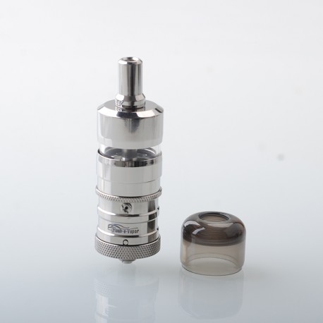 YFTK Ti Flash e-Vapor V4.5S+ Style RTA Rebuildable Tank Atomizer - Silver, Titanium + Glass, 4.5ml, 23mm Diameter