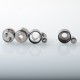 YFTK Ti Flash e-Vapor V4.5S+ Style RTA Rebuildable Tank Atomizer - Silver, Titanium + Glass, 4.5ml, 23mm Diameter