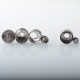 YFTK Ti Flash e-Vapor V4.5S+ Style RTA Rebuildable Tank Atomizer - Silver, Titanium + Glass, 4.5ml, 23mm Diameter