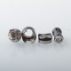 Monarchy Mobb MV Inverted Skull Style RBA Bridge for Billet / BB / Boro Tank - Black, 4 PCS Air Pin 1.0, 1.5, 2.5, 3.5mm