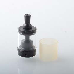 Vapor Giant VG Style MTL RTA Rebuildable Tank Atomizer - Black, 316SS + Glass / PC, 3.3ml, 23mm Diameter