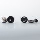 Vapor Giant VG Style MTL RTA Rebuildable Tank Atomizer - Black, 316SS + Glass / PC, 3.3ml, 23mm Diameter