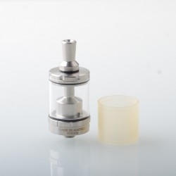 Vapor Giant VG Style MTL RTA Rebuildable Tank Atomizer - Silver, 316SS + Glass / PC, 3.3ml, 23mm Diameter