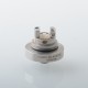 Vapor Giant VG Style MTL RTA Rebuildable Tank Atomizer - Silver, 316SS + Glass / PC, 3.3ml, 23mm Diameter