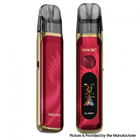 [Ships from Bonded Warehouse] Authentic SMOK Novo Classy 35W Pod System Kit - Ruby Red, 1350mAh, 3ml, 0.6ohm / 0.8ohm