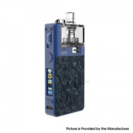[Ships from Bonded Warehouse] Authentic LVE Orion II Pro 50W Pod Mod Kit Coil Only Kit - Blue Dark Matter, VW 5~50W, 1900mAh