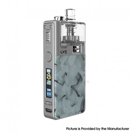 [Ships from Bonded Warehouse] Authentic LVE Orion II Pro 50W Pod Mod Kit Coil Only Kit - Silver Artic Camo, VW 5~50W, 1900mAh