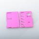Authentic Rekavape ODB Replacement Front + Back Cover Panel Plate for dotMod dotAIO V2 Pod - Pink, Aluminum Alloy + Carbon Fiber