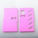 Authentic Rekavape ODB Replacement Front + Back Cover Panel Plate for dotMod dotAIO V2 Pod - Pink, Aluminum Alloy + Carbon Fiber