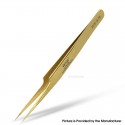 Authentic VETUS MCS-16-7B Isolation Straight Tweezers - Gold