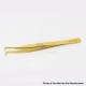 Authentic VETUS MCS-31B 90 Degree Tweezers - Gold