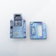 Authentic MK MODS Toxic Titanium Inner Set for BB / Billet - Light Blue, Square Button