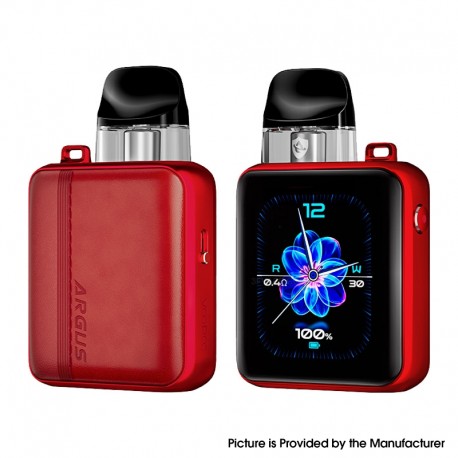 [Ships from Bonded Warehouse] Authentic VOOPOO Argus P3 30W Pod System Kit - Red Leather, 1500mAh, 2ml, 0.4ohm / 0.7ohm