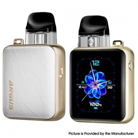 [Ships from Bonded Warehouse] Authentic VOOPOO Argus P3 30W Pod System Kit - Silver Leather, 1500mAh, 2ml, 0.4ohm / 0.7ohm