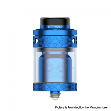 [Ships from Bonded Warehouse] Authentic Hellvape Dead Rabbit 4 RTA Tank Atomizer - Blue, 3.5ml / 5.5ml, 26mm Diameter