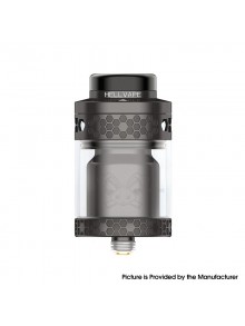 [Ships from Bonded Warehouse] Authentic Hellvape Dead Rabbit 4 RTA Tank Atomizer - Gun Metal, 3.5ml / 5.5ml, 26mm Diameter